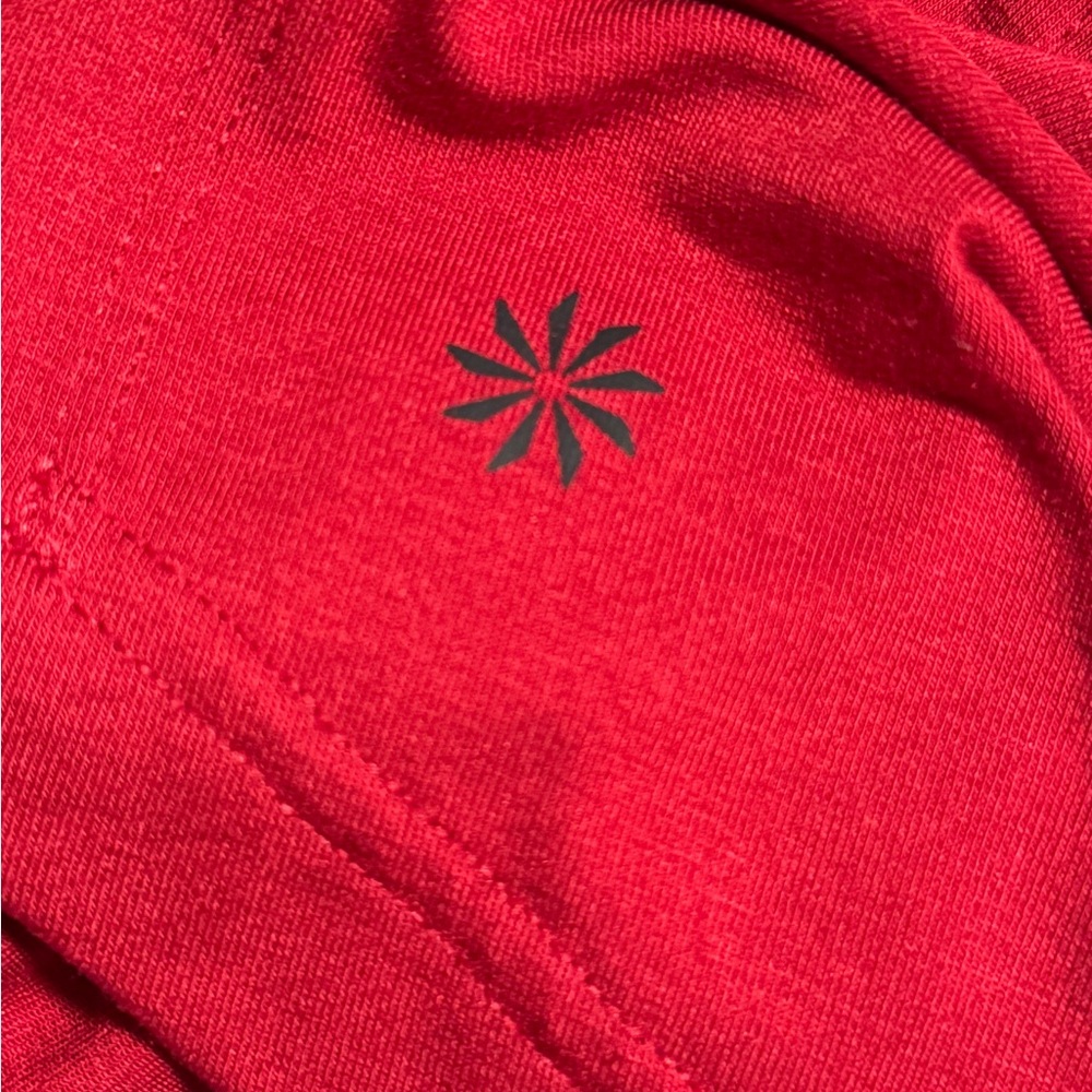 Athleta Tranquility Tunic Top Size Large Candy Red - Picture 7 of 8